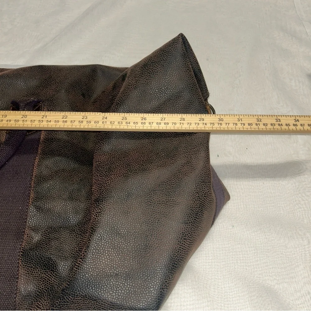 GH Bass Large Bag Tote Leather Look‎ Vintage Handle Shoulder Strap